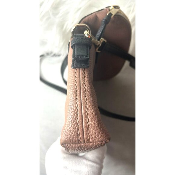 Kate Spade Jackson Street Harlyn Pebbled Leather Crossbody Two-Tone Beige & Rose - Picture 7 of 10